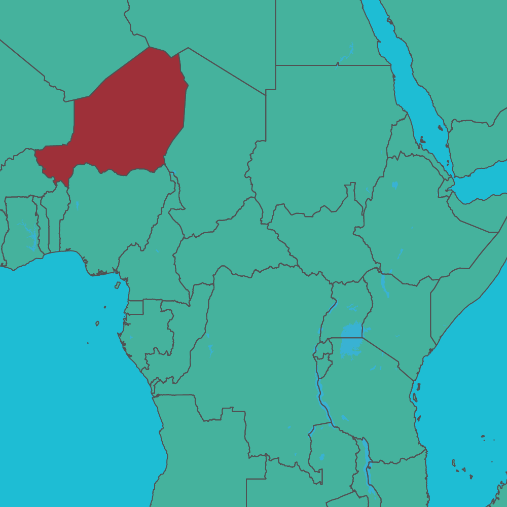 Displaced People In Niger Humanitarian Coalition   Niger Map 