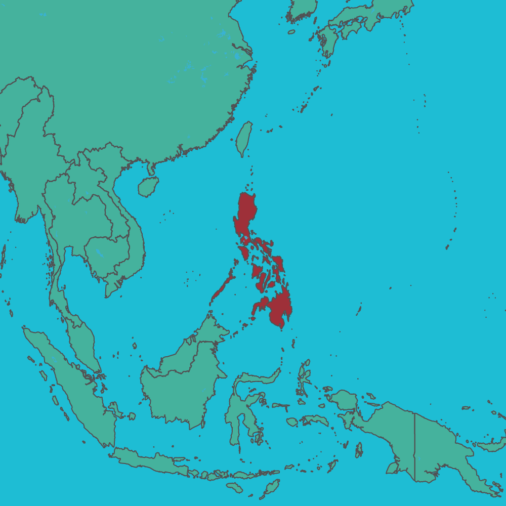 map of Philippines in Asia