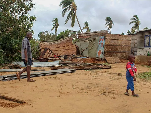 Mozambique hit by cyclone